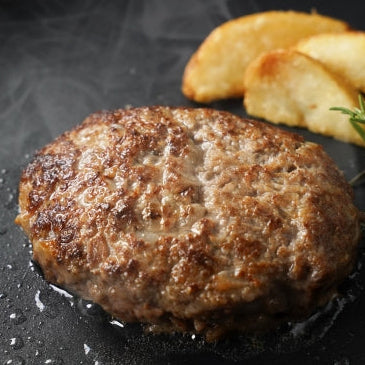 【北海道上川町産】大雪高原牛100%ハンバーグ冷凍 男前な超粗挽き［200g］