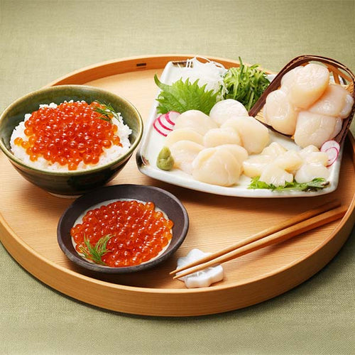 【北海道産】ほたて貝柱&いくら醤油漬