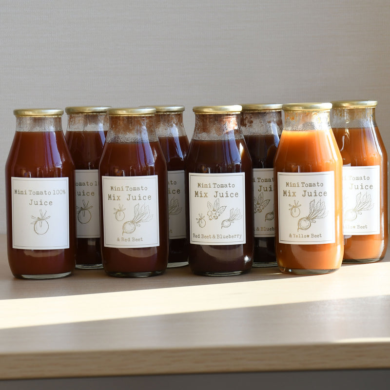 うとうと商品 北海道和寒産】齋藤農園の4種類のミニトマトジュース［170ml 8本セット