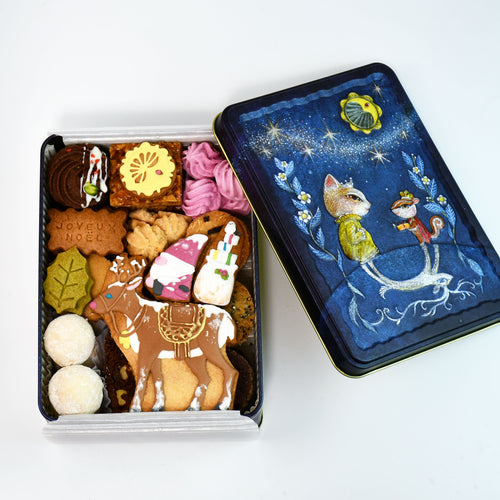 【クリスマス・数量限定】聖夜にサンタがやってくる クッキー缶［大］　