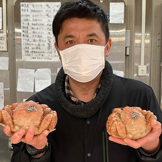カレボー2袋、オニキス3袋 北海道オホーツクのズワイガニ『咲氷蟹』 2尾 計1kg 冷凍